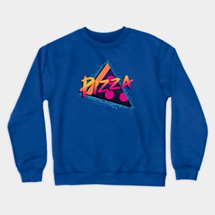 Retro Food - 80s Pizza Crewneck Sweatshirt